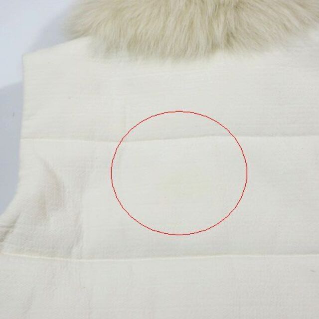 フォクシー FOXEY ダウンベスト フォックスファー付き ジュエルスノー