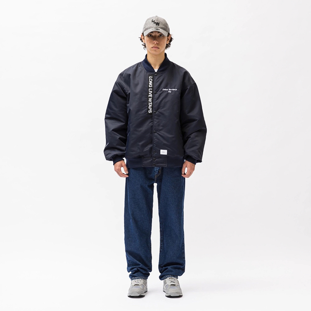 W)taps - TEAM JACKET NYLON. TWILL. UT813 NAVY 03の通販 by kei7's