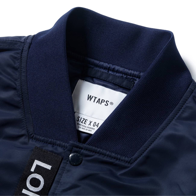 【ネイビー/L】WTAPS TEAM JACKET NYLON UT813