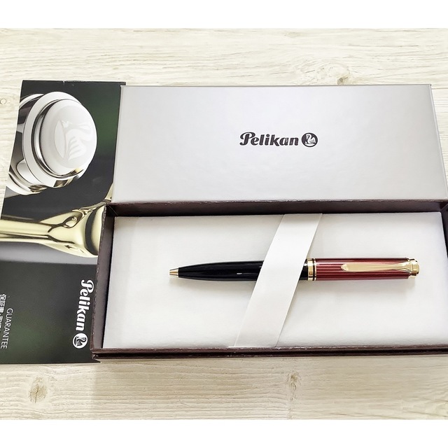 ペン/マーカー 未使用 ペリカン ボールペン K600 赤縞 レッド スーべ