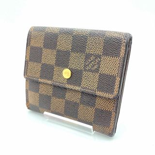 ルイヴィトン(LOUIS VUITTON)の【お得☆大人気】ルイヴィトン 三つ折財布 ダミエ エベヌ Wホック エリーズ(財布)