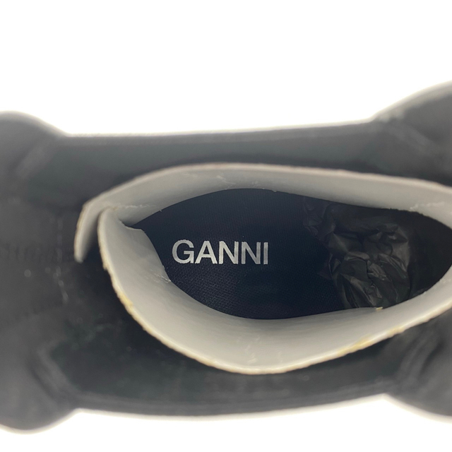 39 25cm ブラック GANNI ガニー チェルシーブーツ レインブーツレディース