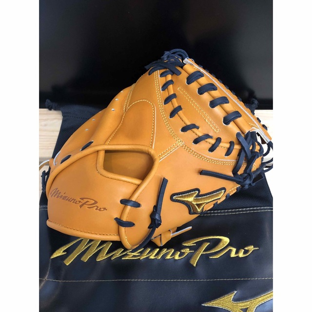 今日の超目玉】 MIZUNO 超高級品！ミズノプロ 硬式用キャッチャーミット 定価61,600円税込 グローブ