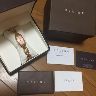 セリーヌ(celine)のCELINE ピンクゴールド 腕時計(腕時計)