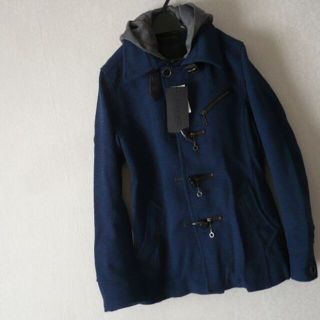 セール半額以下★送料込★トグルバックルレイヤード2WAYウールジャケット(ピーコート)