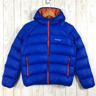 モンベル(mont bell)のKIDs 160  モンベル ネージュ ダウン パーカ キッズ ジャケット フーディ MONTBELL 1101485 ブルー系(その他)