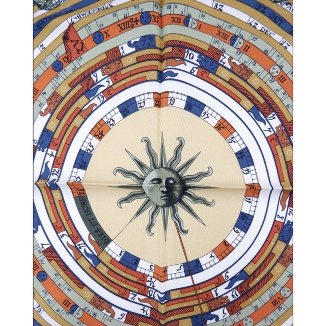 超美品☆ HERMES エルメス シルクスカーフ プチカレ ホロスコープ