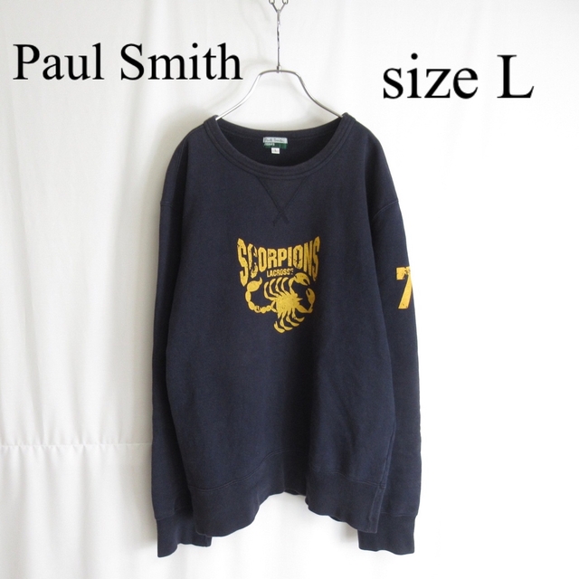 専用 Paul Smith スウェット プルオーバー カレッジ トレーナー L