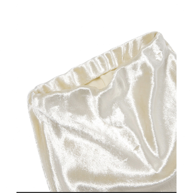 EDIT.FOR LULU(エディットフォールル)のENOF  velvet long skirt white レディースのスカート(ロングスカート)の商品写真