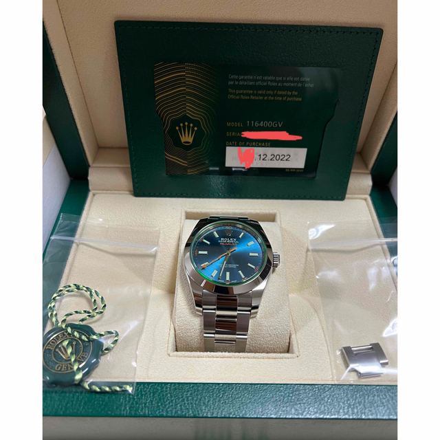 ROLEX(ロレックス)のミルガウス 116400GV 新品　街の時計屋さん専用① メンズの時計(腕時計(アナログ))の商品写真