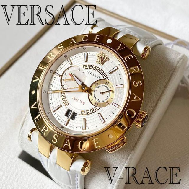 【新品・未使用】ベルサーチ VERSACE V-RACE 腕時計 クォーツ