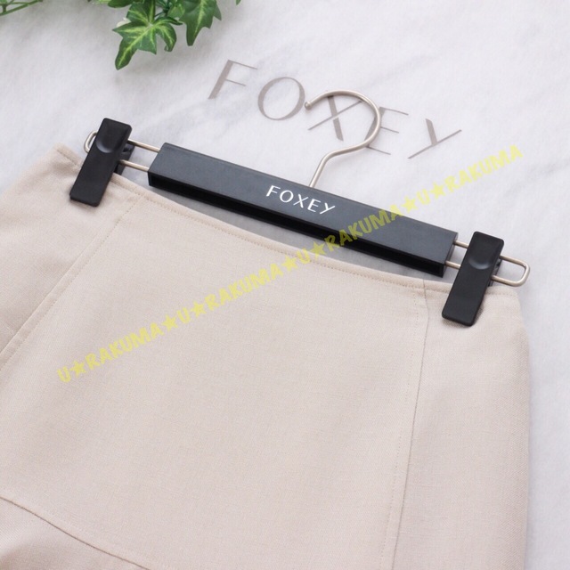 FOXEY フォクシー インクルージョン ブラック プリーツスカート