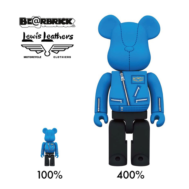 BE@RBRICK × Lewis Leathers 400%＆100% set