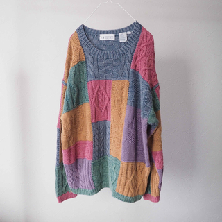 90s Design knit sweater  Togetter!