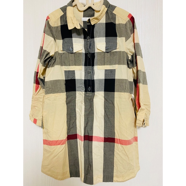 BURBERRY(バーバリー)のBurberry シャツワンピ　128cm キッズ/ベビー/マタニティのキッズ服女の子用(90cm~)(ワンピース)の商品写真