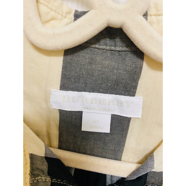 BURBERRY(バーバリー)のBurberry シャツワンピ　128cm キッズ/ベビー/マタニティのキッズ服女の子用(90cm~)(ワンピース)の商品写真