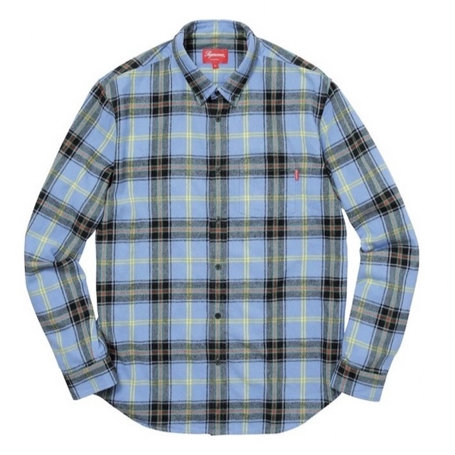 Supreme Tartan Flannel Shirt green L - シャツ