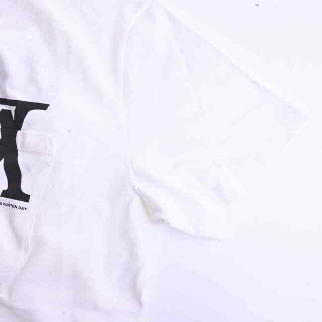 【中古】 LOUIS VUITTON ルイヴィトン コットン ポケット付き Tシャツ ホワイト by