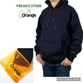 フリークスストア(FREAK'S STORE)の■完売品・新品【Orange×FREAK'S STORE】パーカー、ネイビー、S(パーカー)