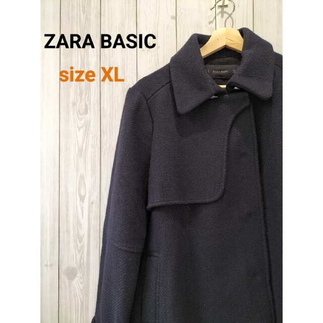 ZARA(ザラ)のZARA BASIC ザラベーシック ステンカラーコート フロントフライ レディースのジャケット/アウター(その他)の商品写真