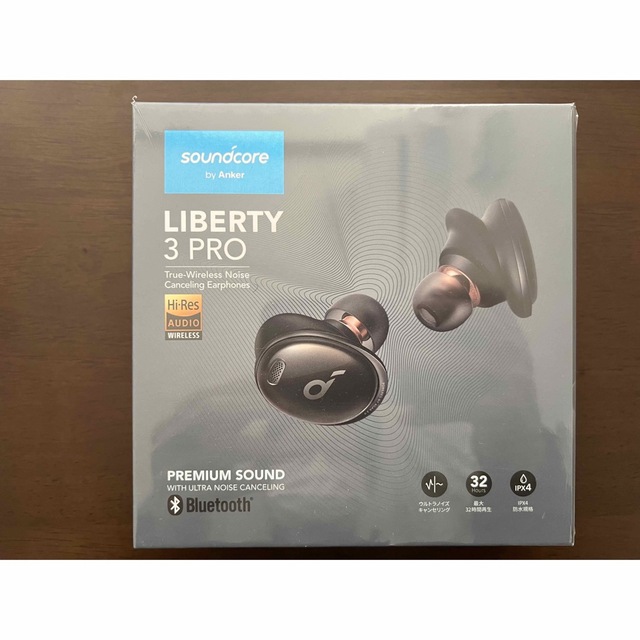 Anker(アンカー)のAnker Soundcore Liberty 3 Pro ミッドナイトブラック スマホ/家電/カメラのオーディオ機器(ヘッドフォン/イヤフォン)の商品写真