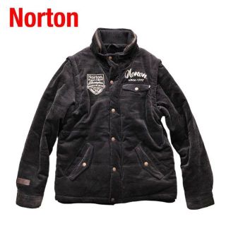 【美品】Norton ノートン コーデュロイ 肉厚 ダウンジャケット LL XL