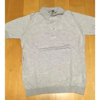 ジョンスメドレー(JOHN SMEDLEY)のジョンスメドレー　ニット　ポロシャツ　グレー(ポロシャツ)