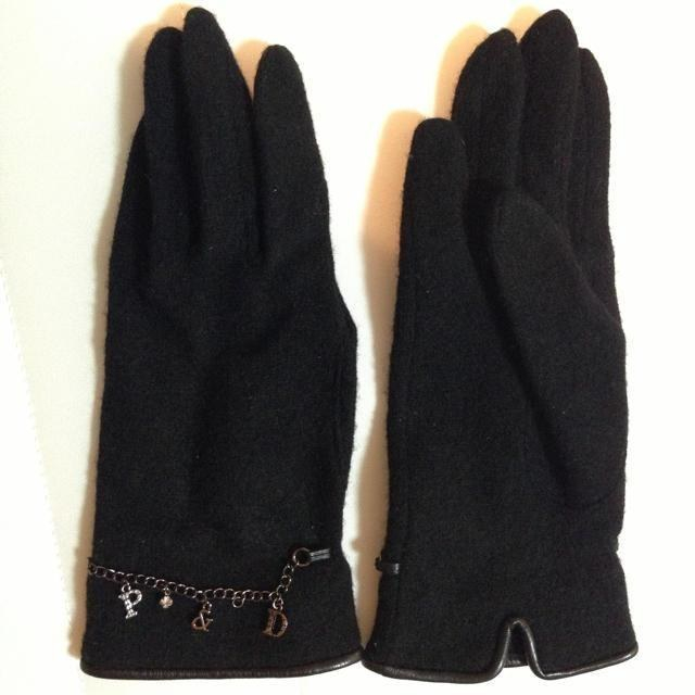 Pinky&Dianne(ピンキーアンドダイアン)のピンキーアンドダイアン 手袋 黒 レディースのファッション小物(手袋)の商品写真