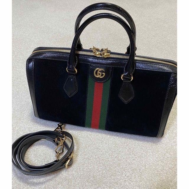 信頼 Gucci オフィディア バッグ スエード ショルダーバッグ 年末