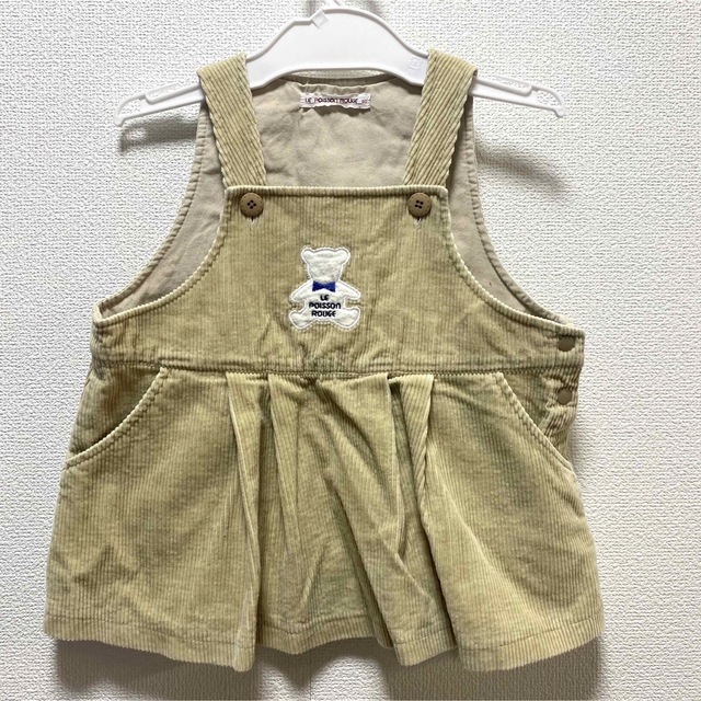 古着 ワンピース ジャンパースカート コーデュロイ 子供服 キッズ キッズ/ベビー/マタニティのキッズ服女の子用(90cm~)(ワンピース)の商品写真