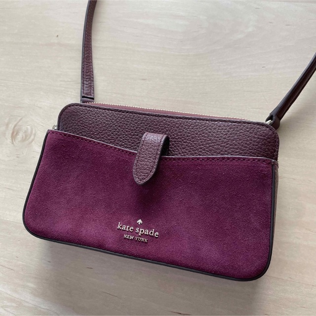 新品　【Kate Spade】レイラ スウェード スモール タブクロ スボディ