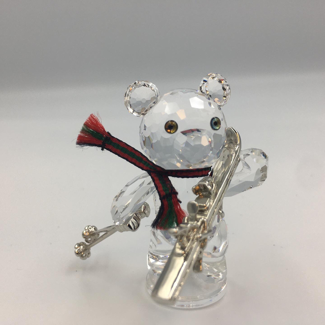 スワロフスキー クリスベア 置物 熊 スキー swarovski 管mpr-eastgate.mk