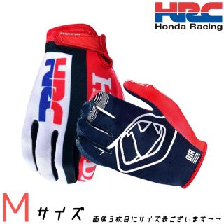 ホンダ(ホンダ)の【海外限定品】HONDA HRC グローブ(M) トリコロールカラー 新品！(装備/装具)