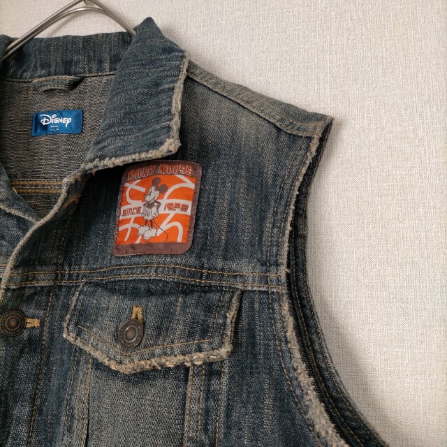 Disney(ディズニー)のオールドミッキー Gジャン デニムベスト メンズのジャケット/アウター(Gジャン/デニムジャケット)の商品写真