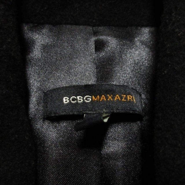 BCBGMAXAZRIA(ビーシービージーマックスアズリア)のBCBGマックスアズリア コート ステンカラー ミドル丈 比翼 ウール XS 黒 レディースのジャケット/アウター(その他)の商品写真