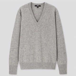 ユニクロ(UNIQLO)の限定値下げ　カシミヤVネックセーター（長袖）(ニット/セーター)