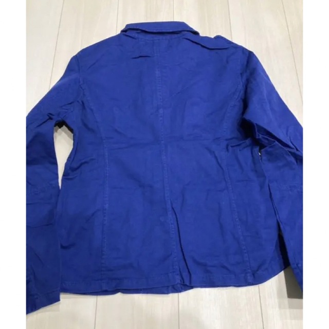 未使用 ブルー ジャケット 金ボタン Mサイズ レディースのジャケット/アウター(Gジャン/デニムジャケット)の商品写真