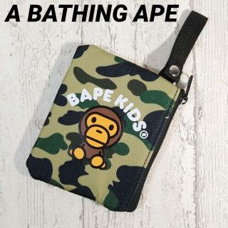 アベイシングエイプ(A BATHING APE)の新品・未使用☆A BATHING APE ミニ財布 グリーンベージュ(コインケース/小銭入れ)