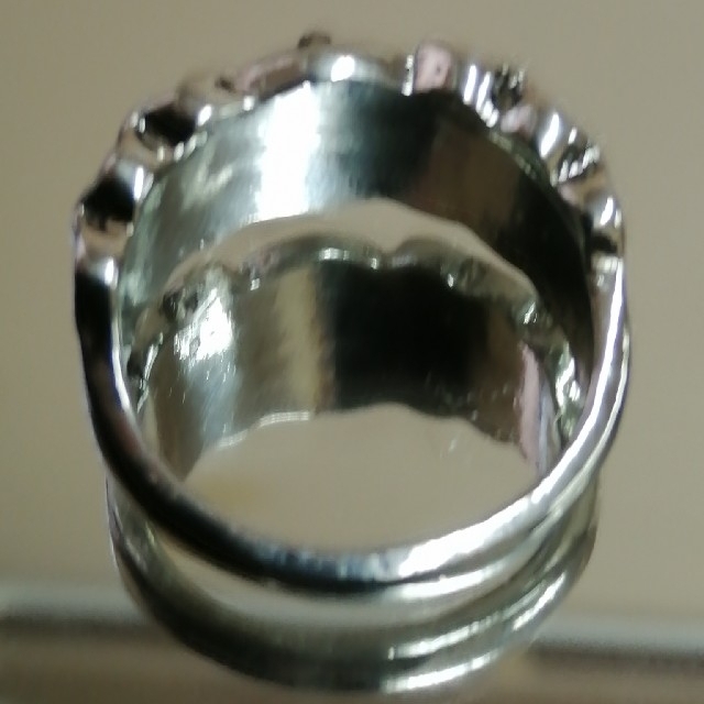 【SALE】リング メンズ シルバー コンパス 時計 銀色 指輪 23号 レディースのアクセサリー(リング(指輪))の商品写真