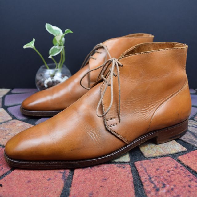 【一点限り】CROCKETT&JONES　27cm　革靴　チャッカブーツ　レザー