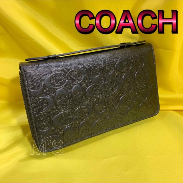 COACH(コーチ)の【プレゼントにも最適】コーチ ダブルジップ トラべルオーガナイザー メンズのファッション小物(長財布)の商品写真