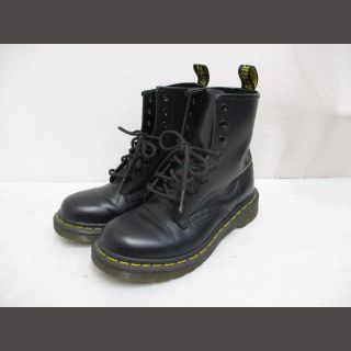 ドクターマーチン(Dr.Martens)のドクターマーチン 1460 W 8ホール ショート ブーツ レザー UK4 黒(ブーツ)