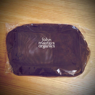 ジョンマスターオーガニック(John Masters Organics)の新品未開封ジョンマスターメッシュ黒ポーチ(ポーチ)