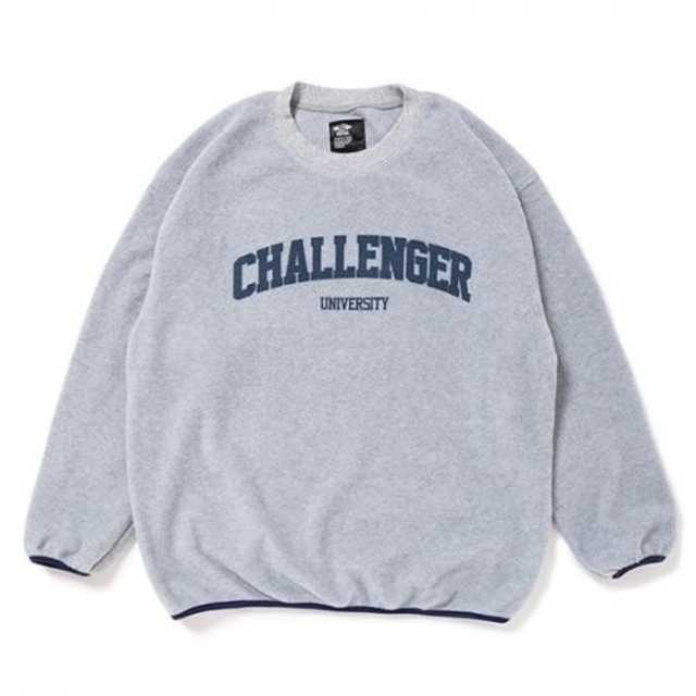 CHALLENGER COLLEGE LOGO C/N FLEECE  長瀬