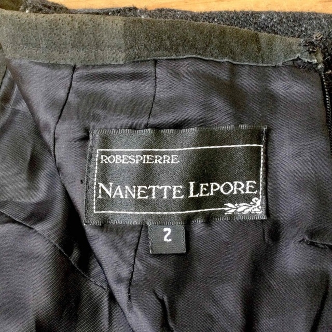 Nanette Lepore(ナネットレポー)のニット スカート NANETTE LEPORE ナネットレポー ミニ 縄編み レディースのスカート(ひざ丈スカート)の商品写真