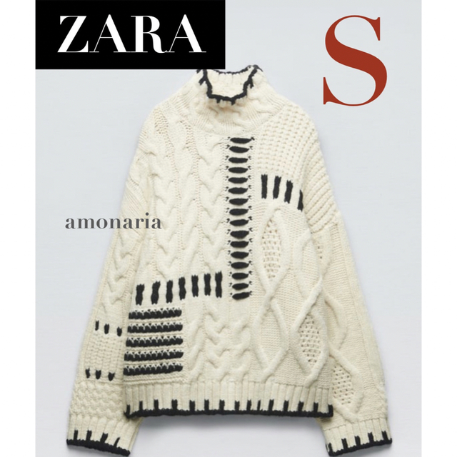 最安値お得 ZARA ZARA コントラストトップステッチ ニットセーター の通販 by tam's shop｜ザラならラクマ 