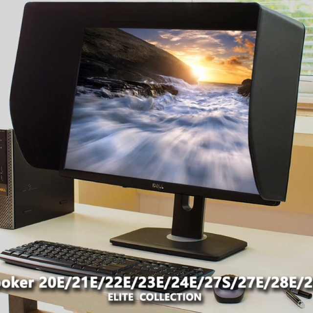 iLooker 27S 27インチ超狭い辺遮光フード 日除けフードサンシェード
