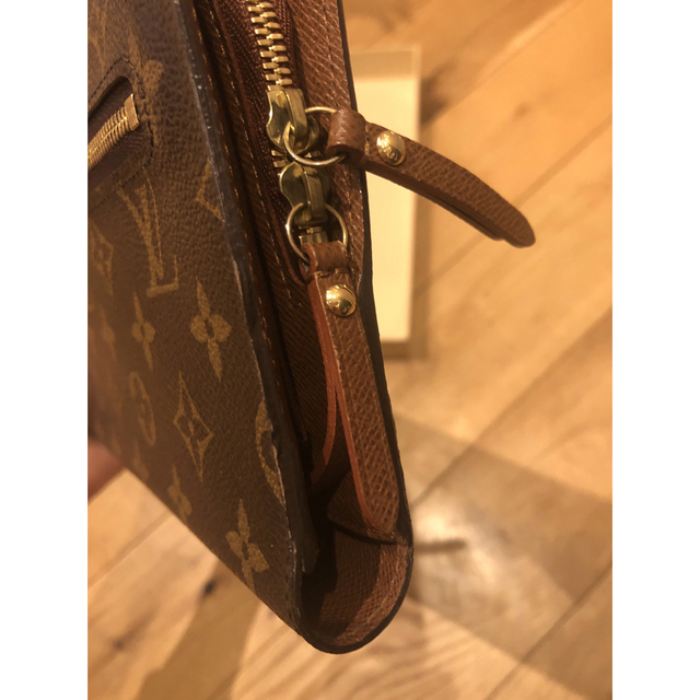 LOUIS VUITTON - ルイヴィトン 長財布 モノグラム ショルダーの LOUIS VUITTON - ルイヴィトン 長財布 モノグラム ショルダーの