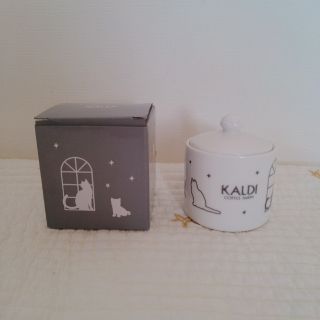 カルディ(KALDI)の【未使用】KALDI　猫の日　シュガーポット(容器)