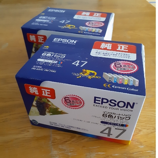 EPSON(エプソン)のEPSON インクカートリッジ IC6CL47 6色 インテリア/住まい/日用品のオフィス用品(その他)の商品写真